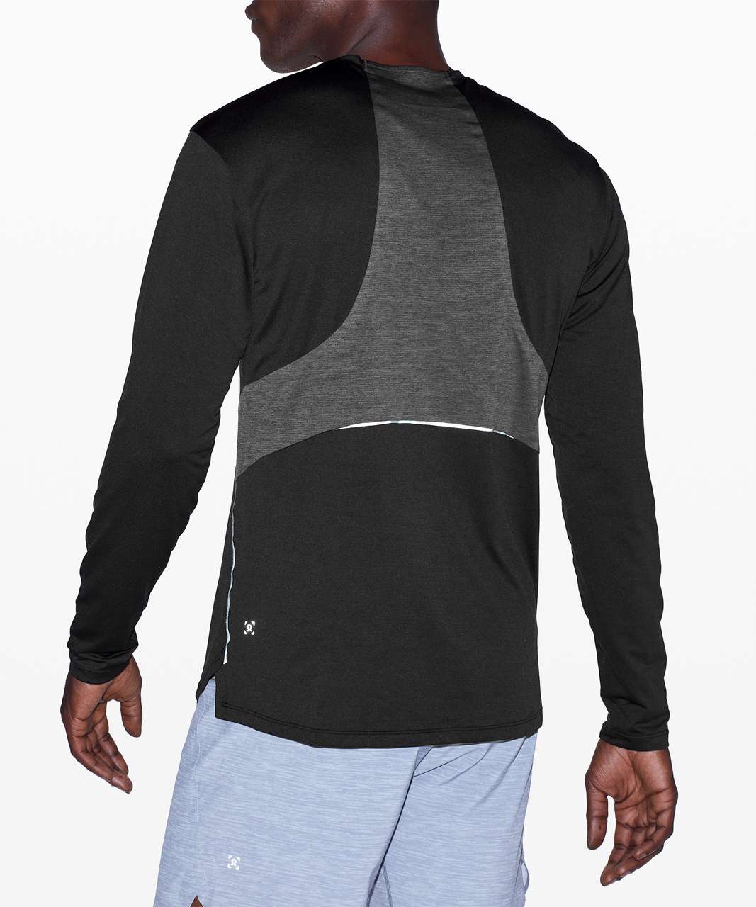 Lululemon Fast and Free Long Sleeve - Black / Heathered Obsidian (First Release)