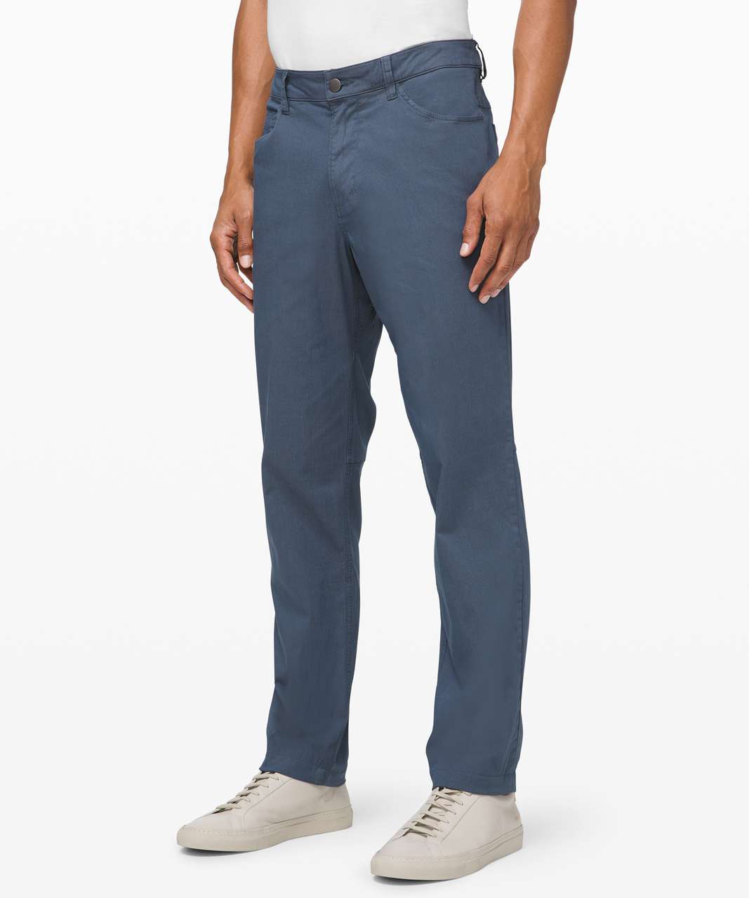 LULULEMON ABC PANT Mens 34 x 26 Blue Straight Lightweight Classic Mid Rise  $40.38 - PicClick