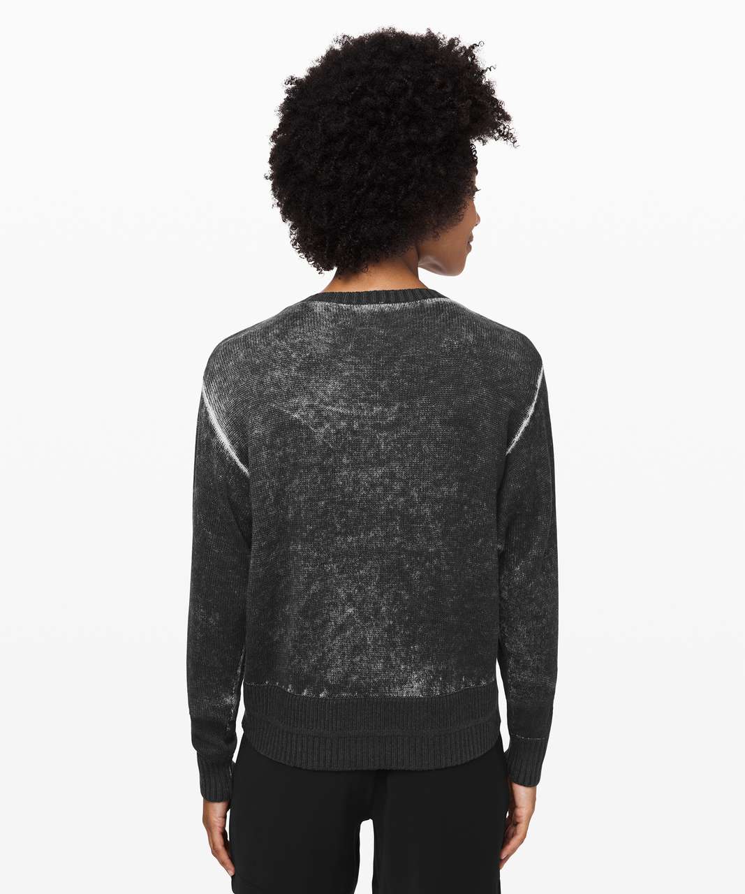 Lululemon Hazy Day Sweater - Black / Alpine White