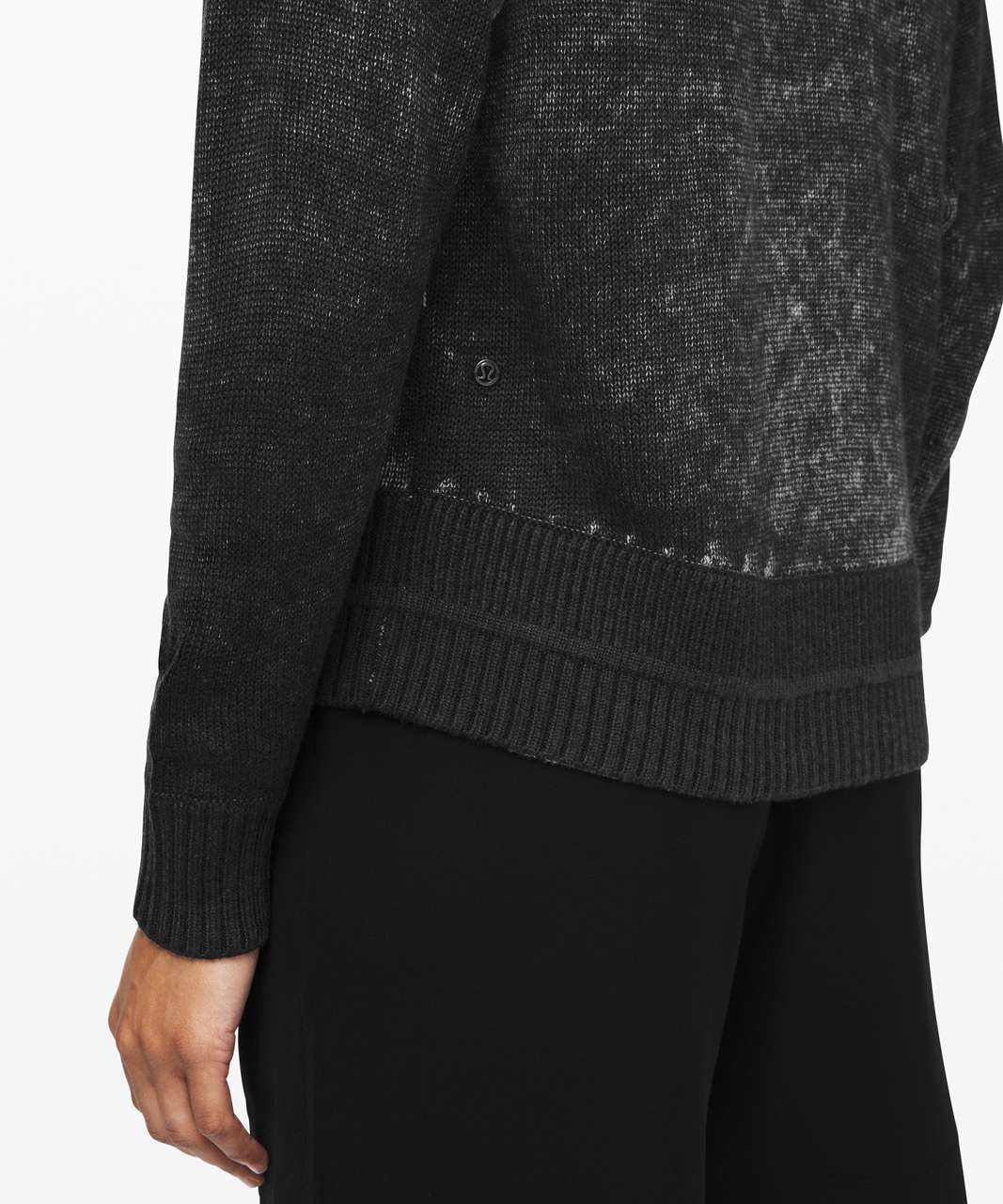 Lululemon Hazy Day Sweater - Black / Alpine White