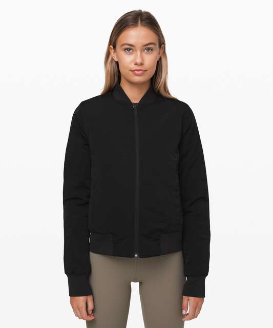 Lululemon Non-Stop Bomber (Reversible) - Dark Olive - lulu fanatics