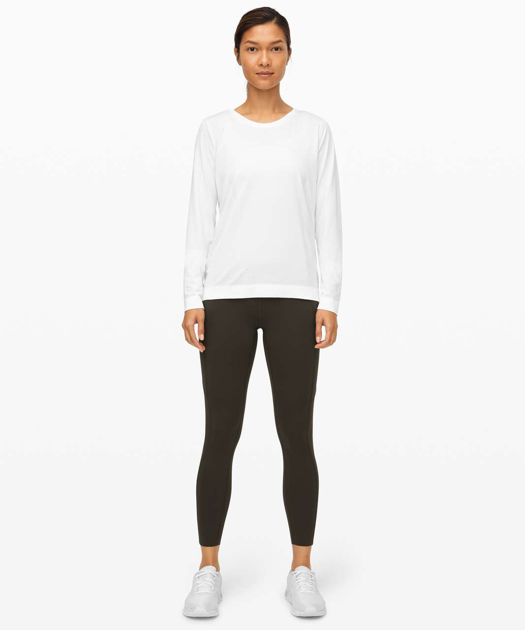 Lululemon Swiftly Relaxed Long Sleeve - White / White - lulu fanatics