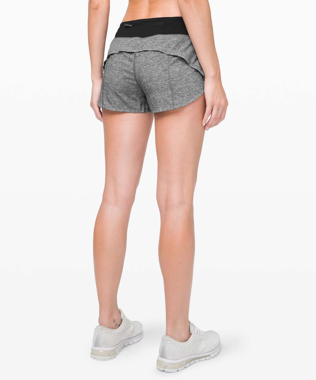 Lululemon Speed Up Short 2.5 *Linerless - Heather Lux Multi Black / Black  - lulu fanatics