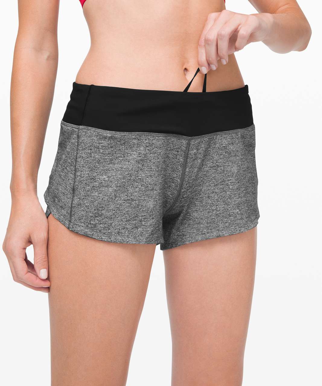 Lululemon Speed Up Short 2.5" *Linerless - Heather Lux Multi Black / Black