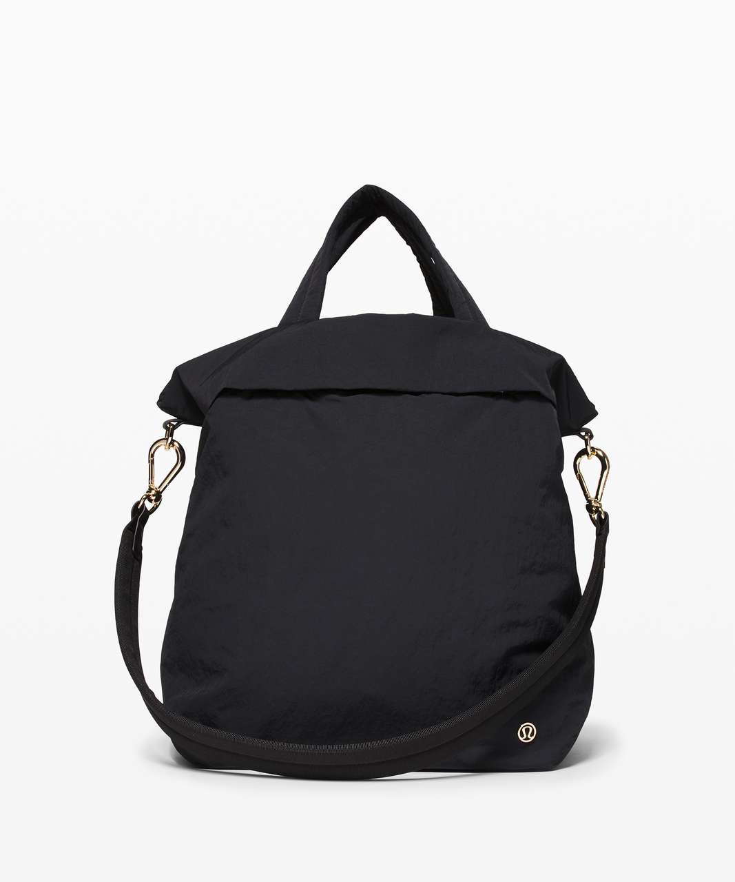 white and gold lululemon bag