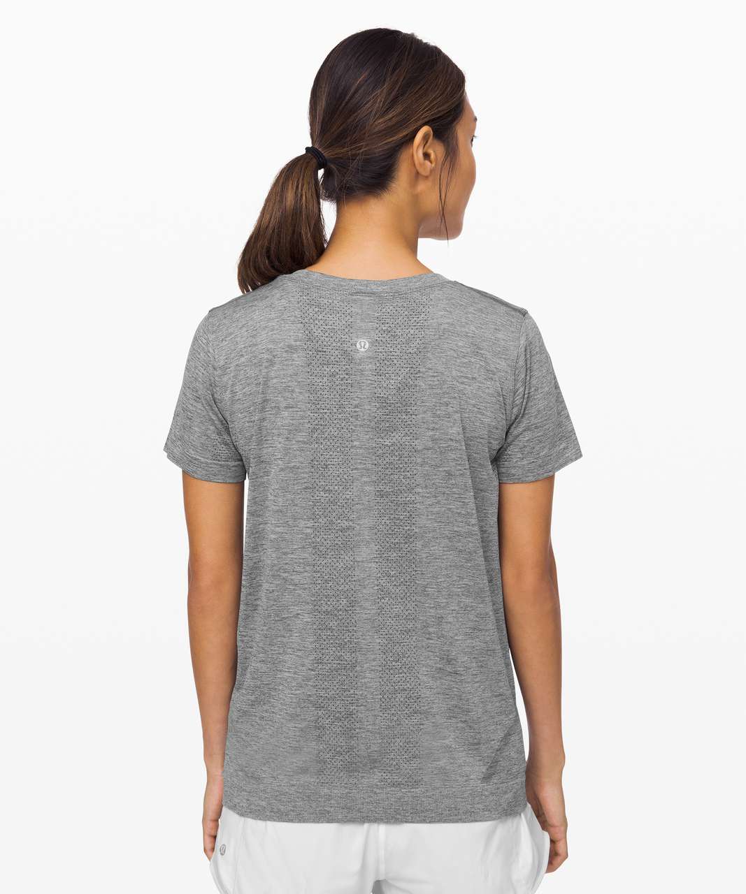 Lululemon Swiftly Breathe Short Sleeve Shirt - White / White - lulu fanatics