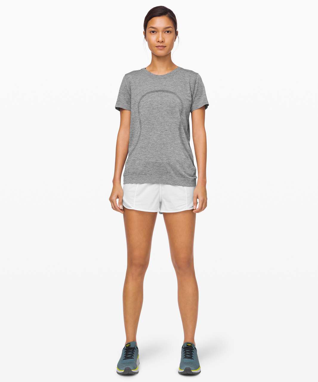 Lululemon Swiftly Relaxed Short Sleeve - Slate / White