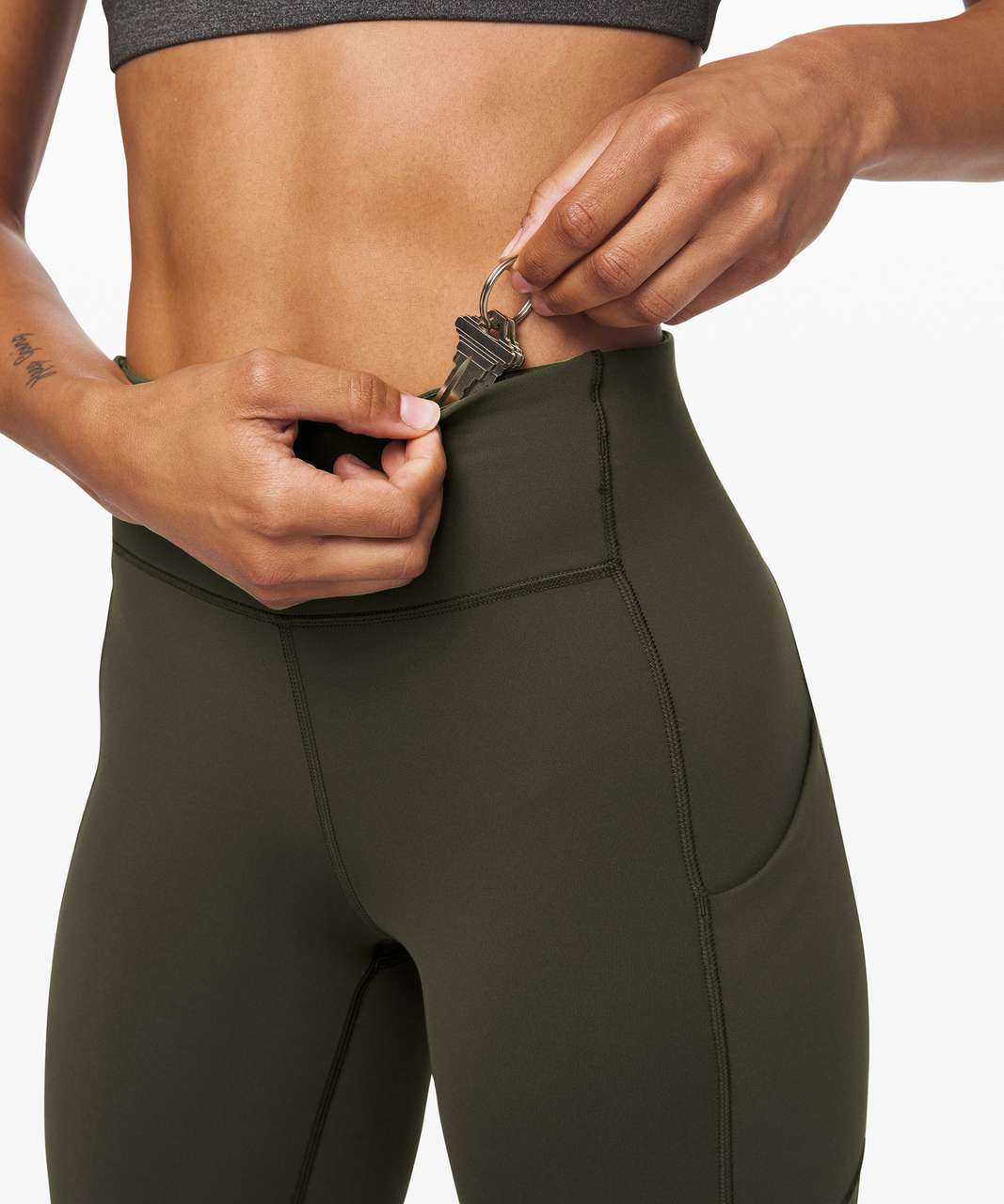 Lululemon Speed Up Tight 31 - Dark Olive - lulu fanatics