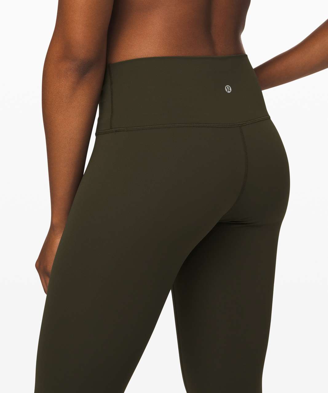 Lululemon Wunder Under Crop (High-Rise) Dark Olive Size 8 n-New