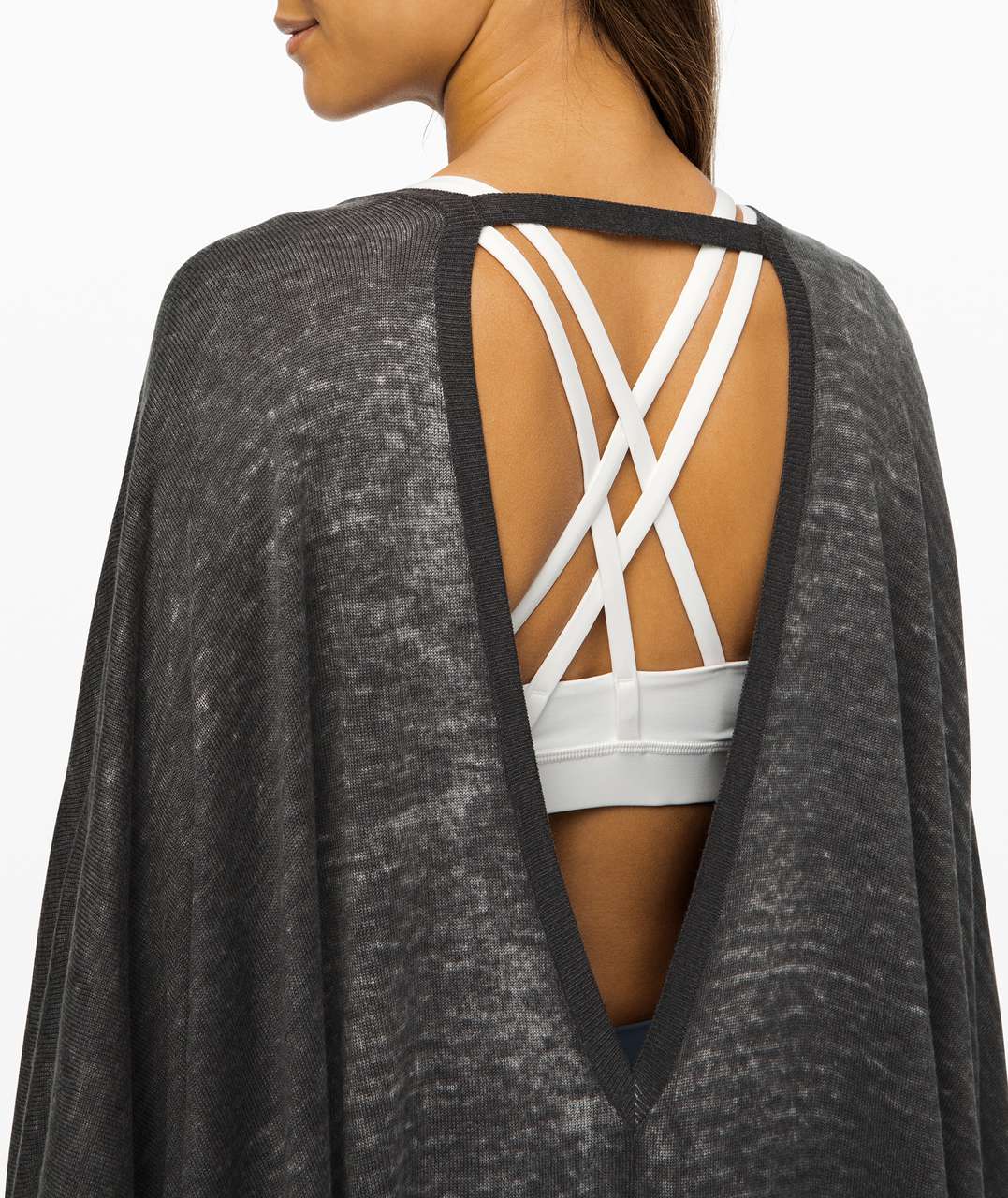 Lululemon Throw It On Wrap - Black / Alpine White