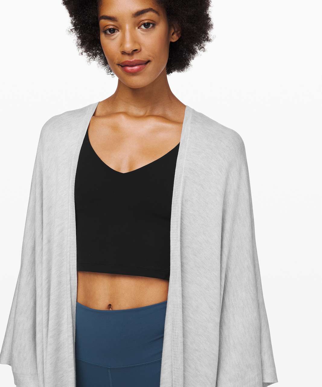 Lululemon Throw It On Wrap - Heathered Core Ultra Light Grey