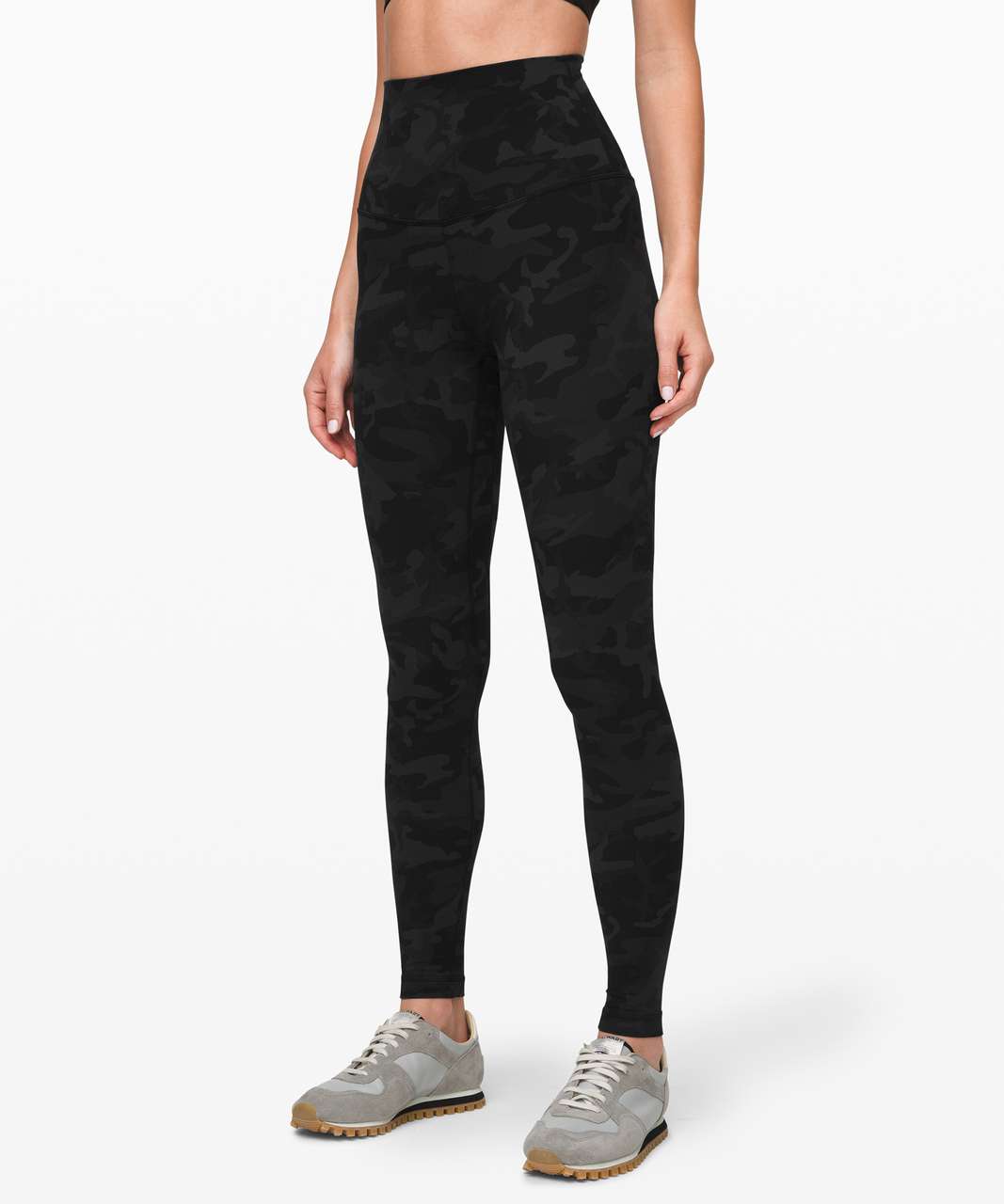 lululemon align camo-print high-rise 28 leggings - black multi