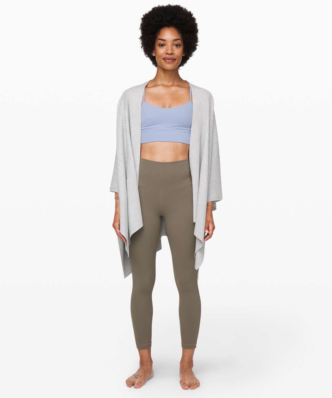 Lululemon Flow Y Bra *Nulu Long Line - Ice Cap