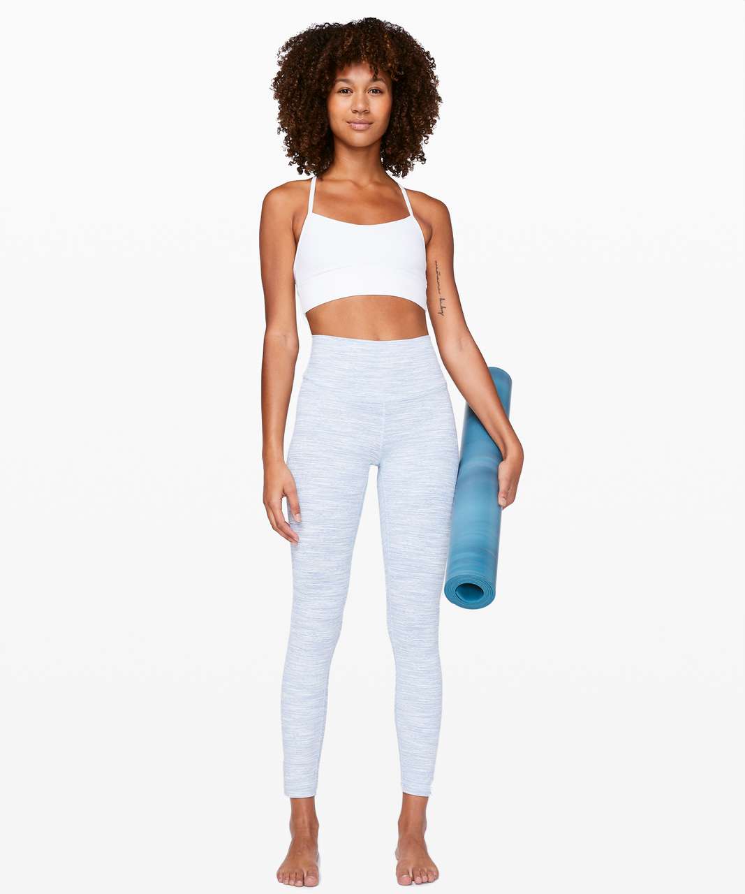 lululemon FLOW Y NULU - Sport-BH mit leichter Stützkraft - white