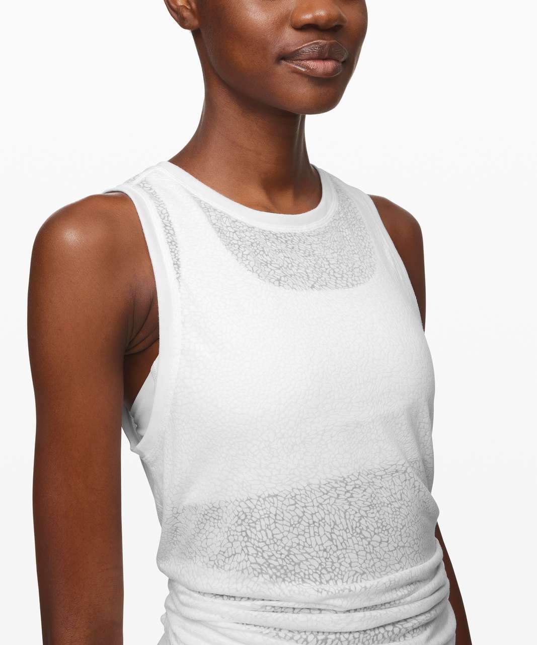 Lululemon Meet Halfway Tank - Polar Shift Veil White