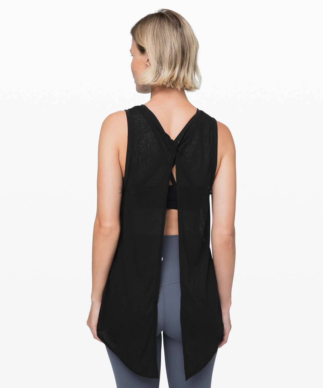 Lululemon Meet Halfway Tank - Polar Shift Veil Black