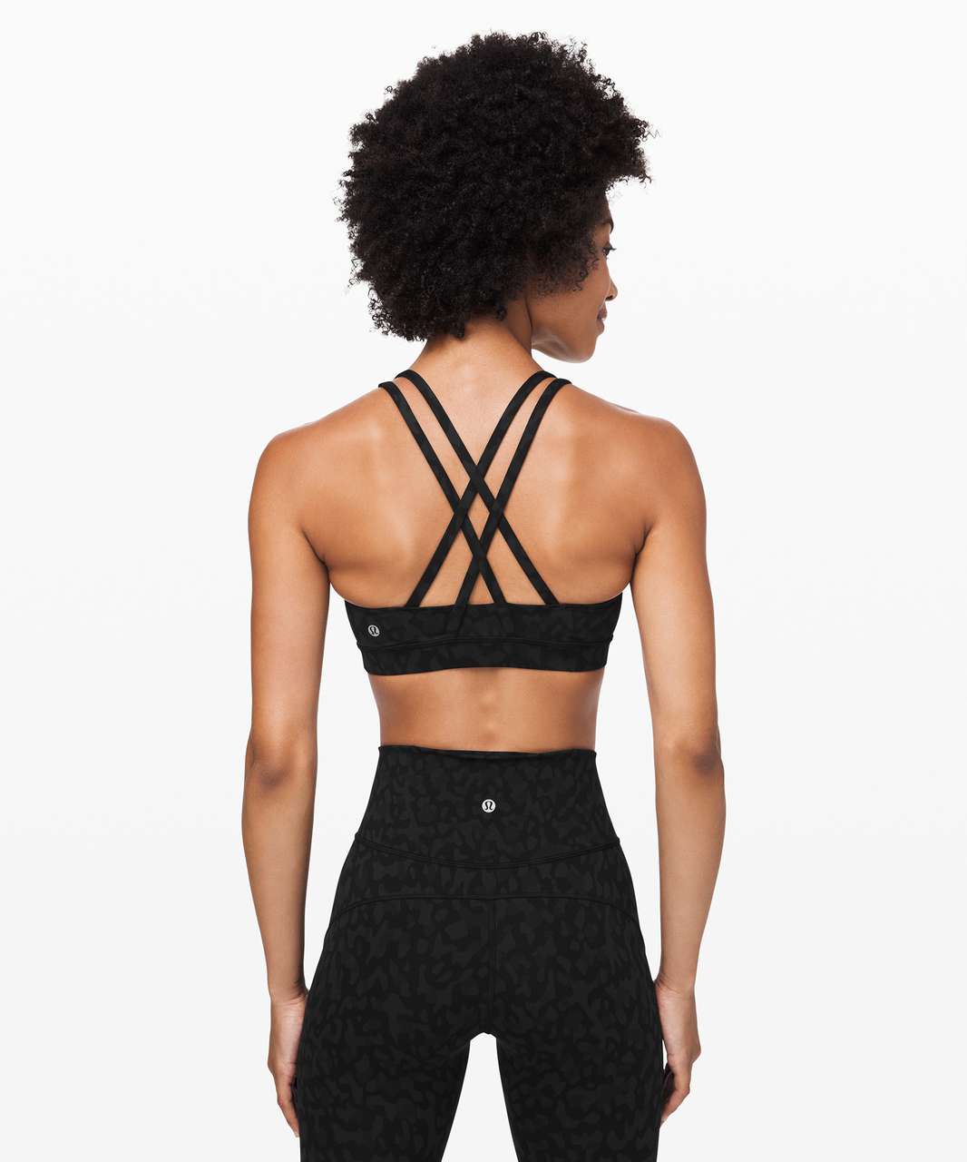 Lululemon Energy Bra Long Line *Special Edition Cire - Black - lulu  fanatics