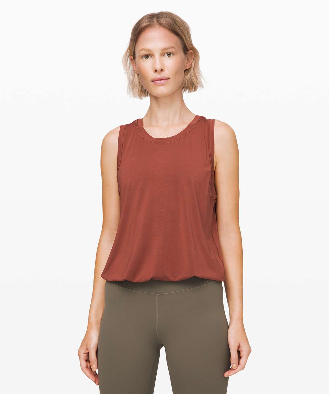 Lululemon Calm and Serene Tank - Rustic Clay