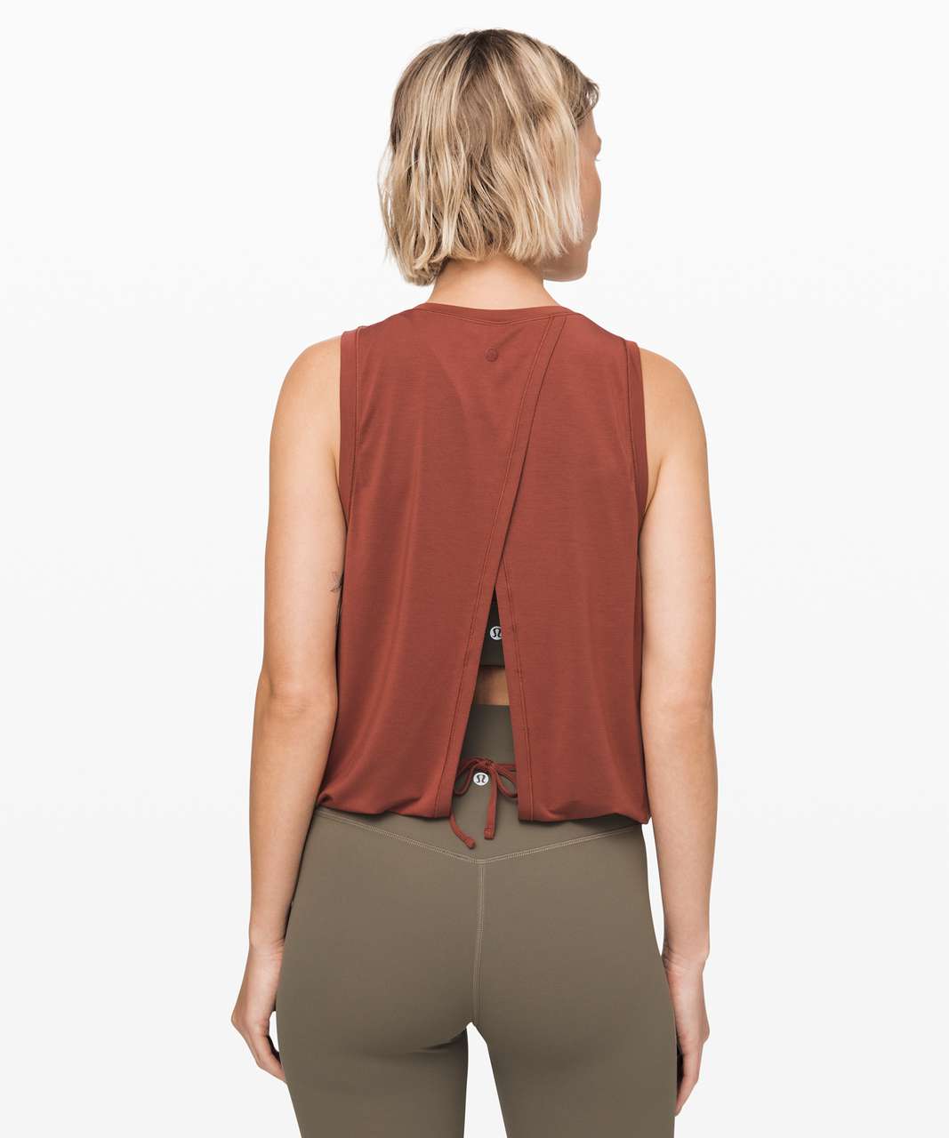 Lululemon Calm and Serene Tank - Rustic Clay