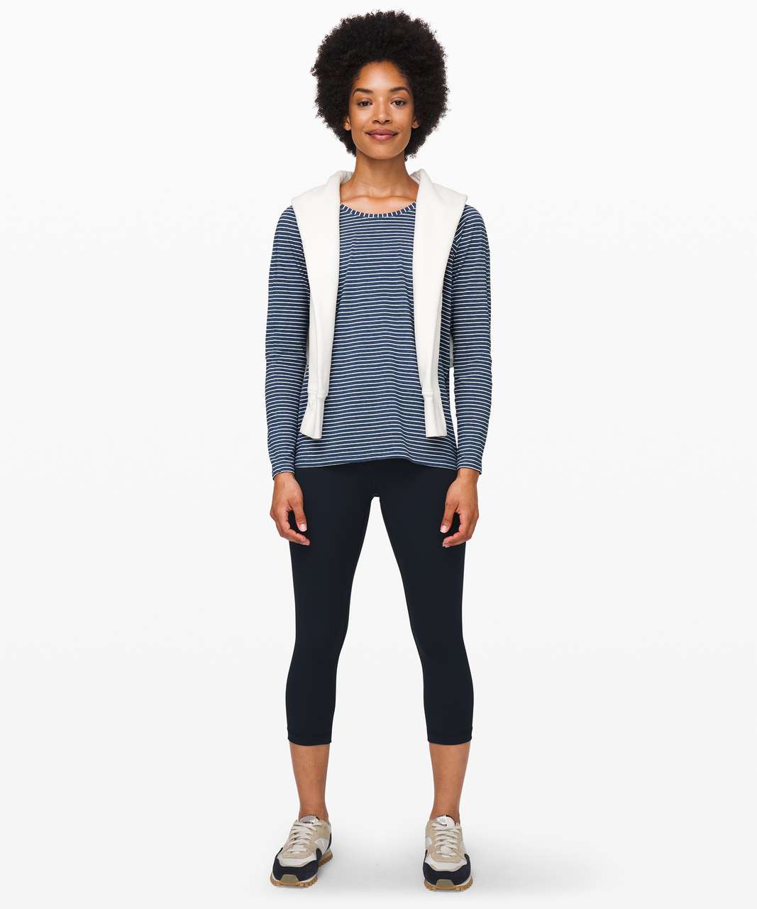 Lululemon Emerald Long Sleeve - Heathered Medium Grey - lulu fanatics