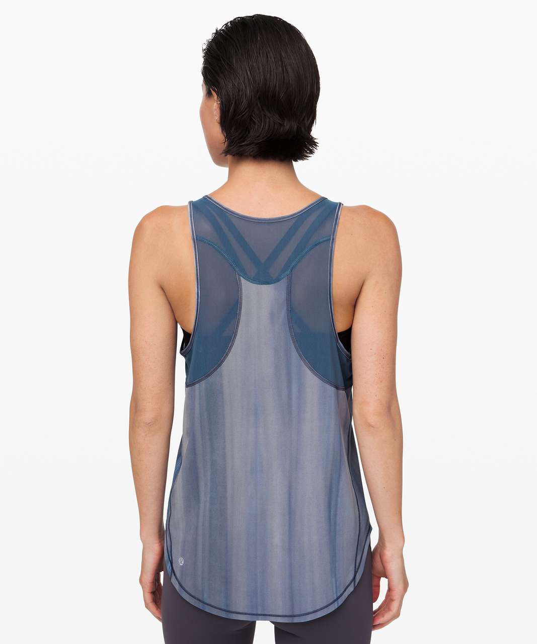 Lululemon Sculpt Tank - Brushed Spray Dye White Code Blue