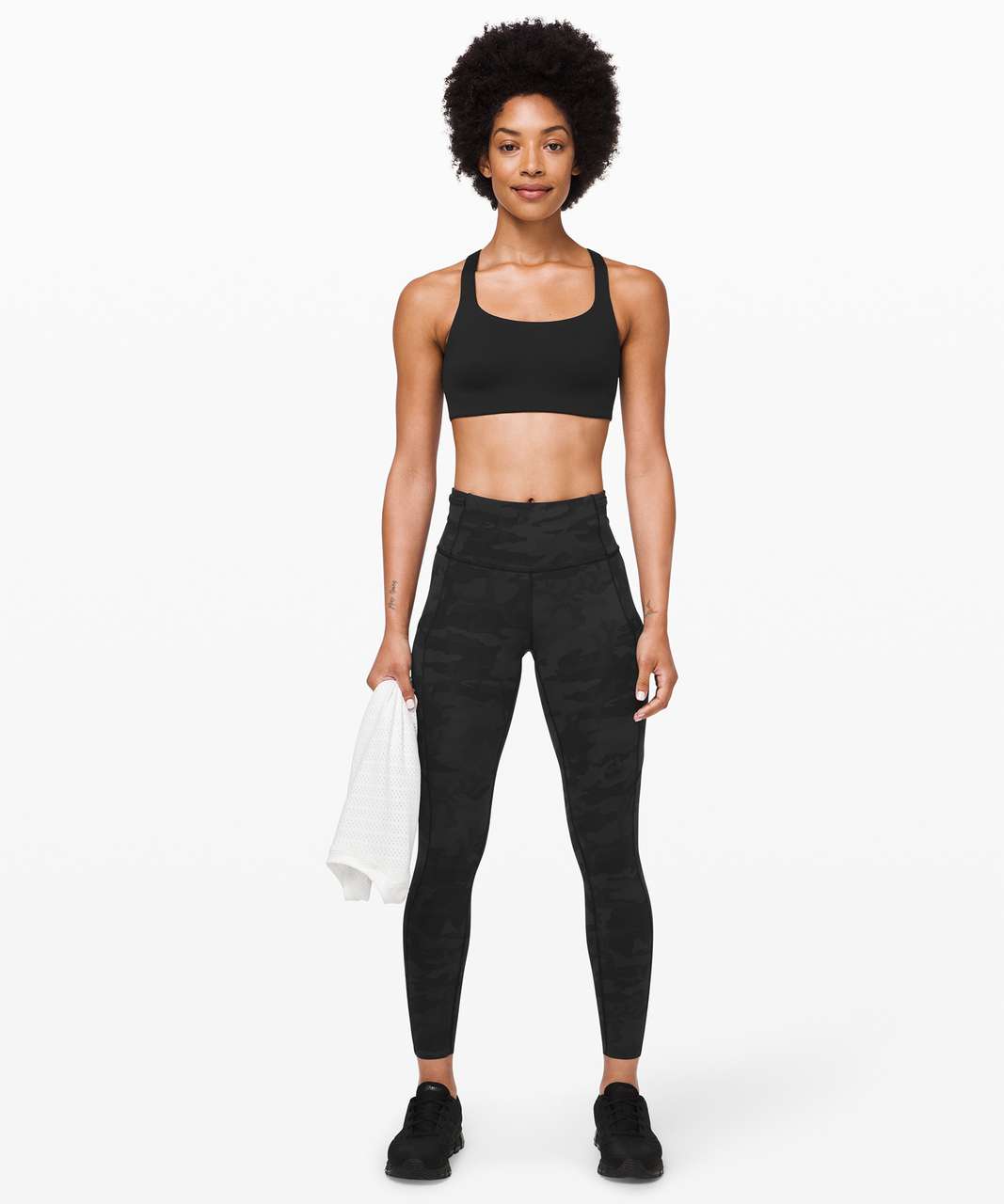 Lululemon Fast and Free Tight II 25 *Non-Reflective Nulux - Incognito Camo  Multi Grey - lulu fanatics