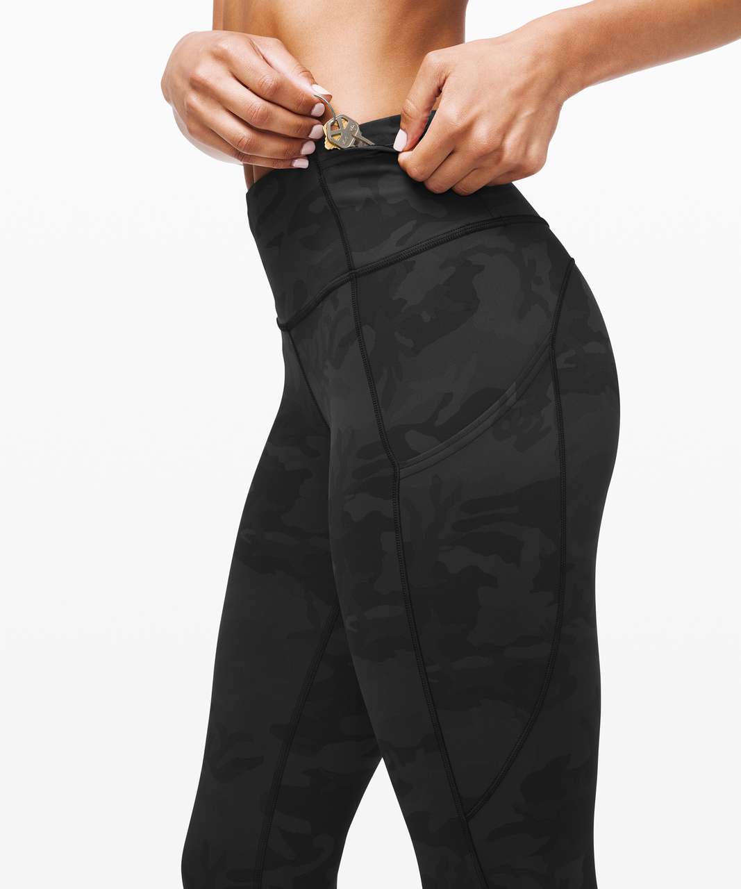 Lululemon Fast and Free Tight II 25" *Non-Reflective Nulux - Incognito Camo Multi Grey