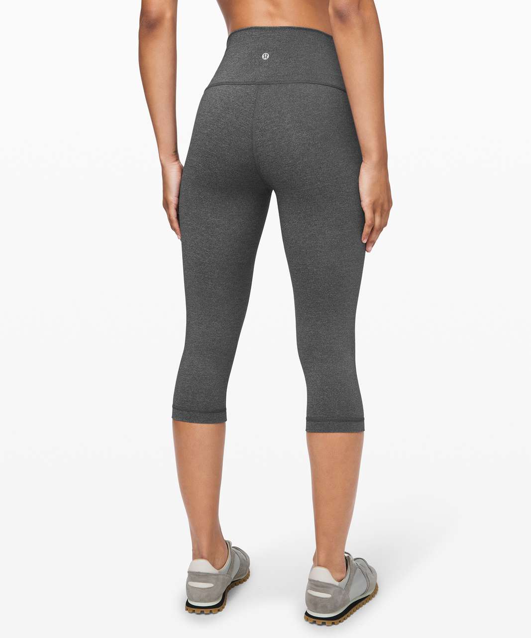 Lululemon Wunder Under High-Rise 1/2 Tight 17 - Heathered Black - lulu  fanatics