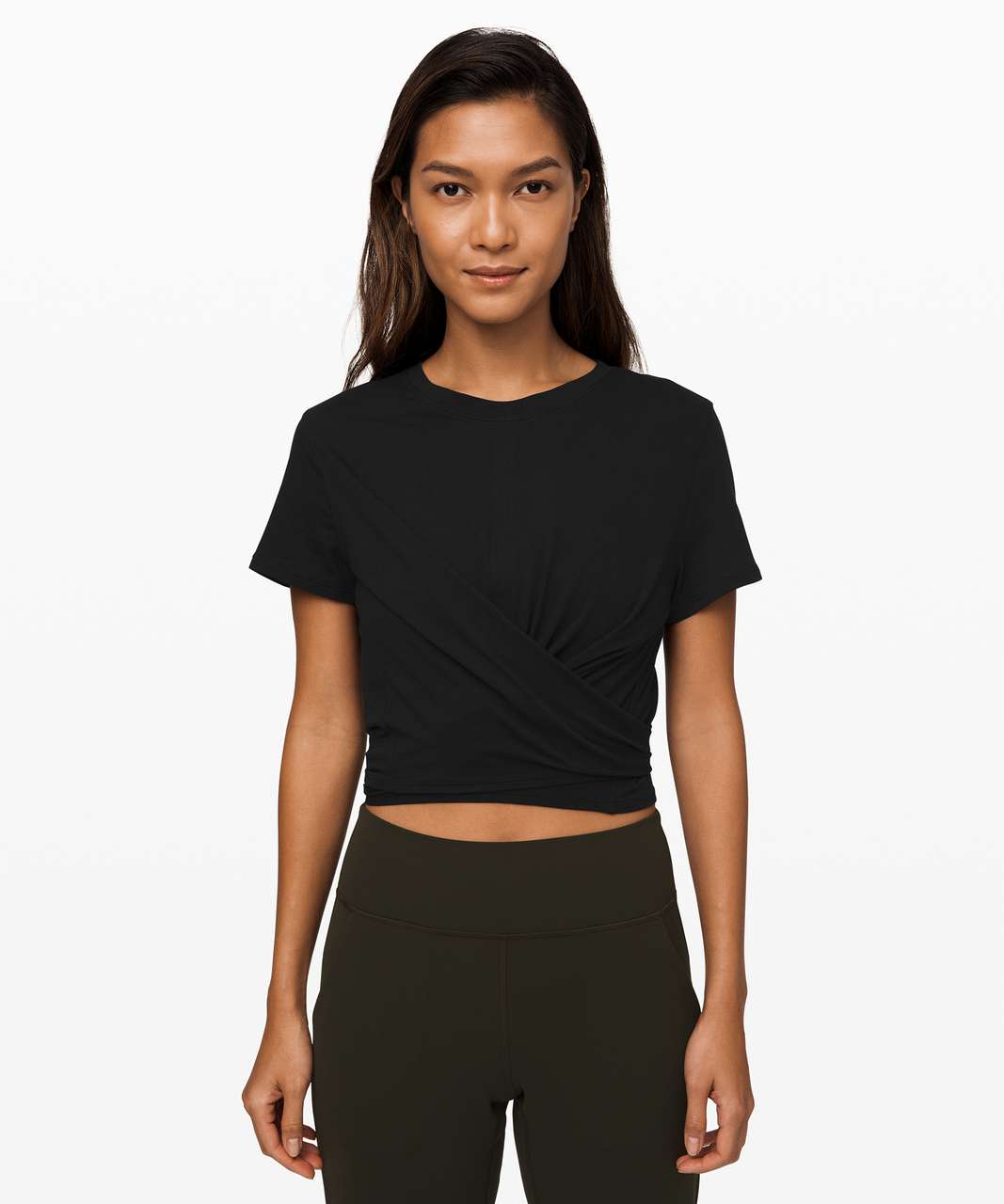 Lululemon Time To Restore Short Sleeve - Black - lulu fanatics