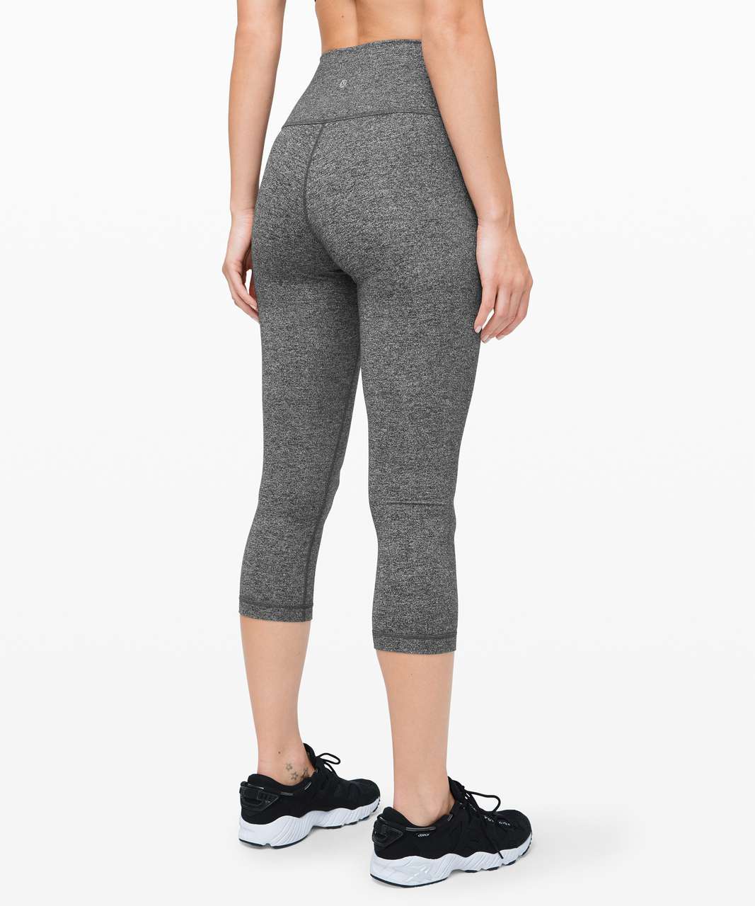 Lululemon Women's Gray Heather Wunder Under High Rise Cropped