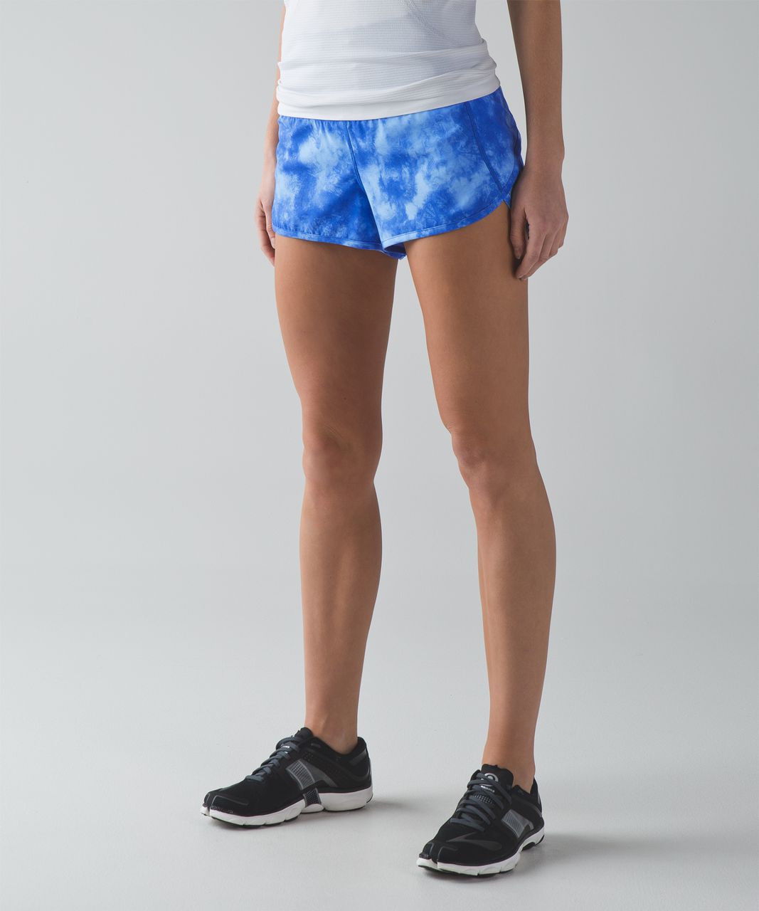 Lululemon Speed Short (High Waist) - Tidal Trip Pipe Dream Blue / Pipe Dream Blue