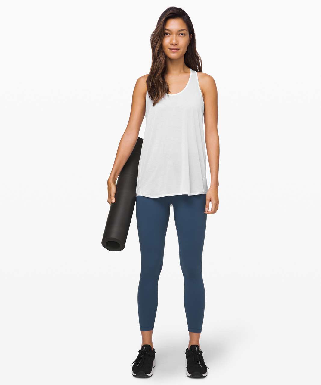 Lululemon Essential Tank Pleated *Jersey - White