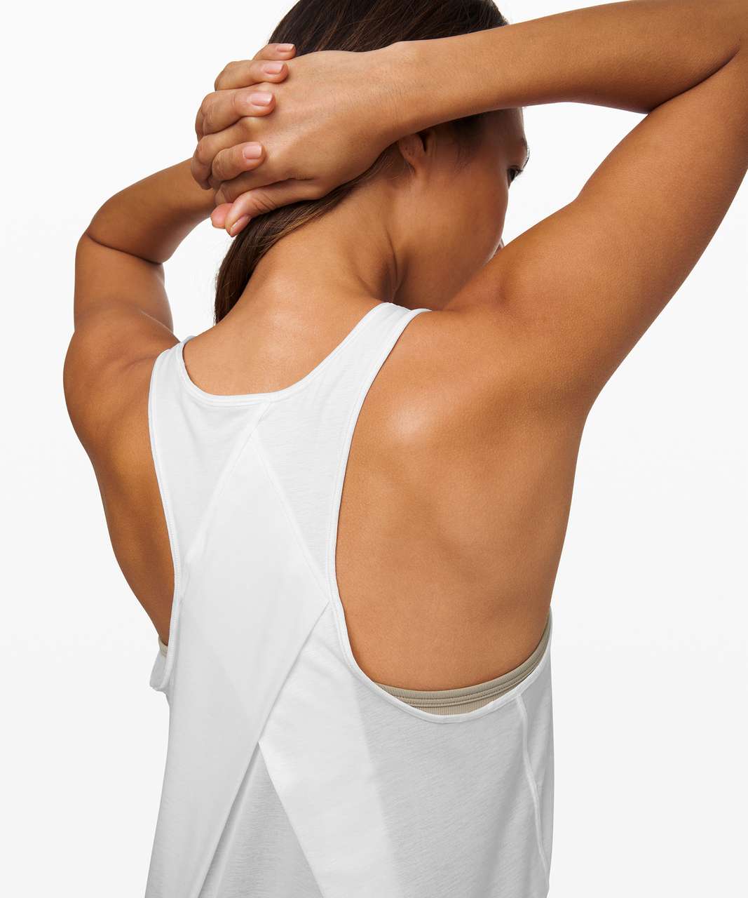 Lululemon Essential Tank *Pleated - Incognito Camo SSL Silver Drop