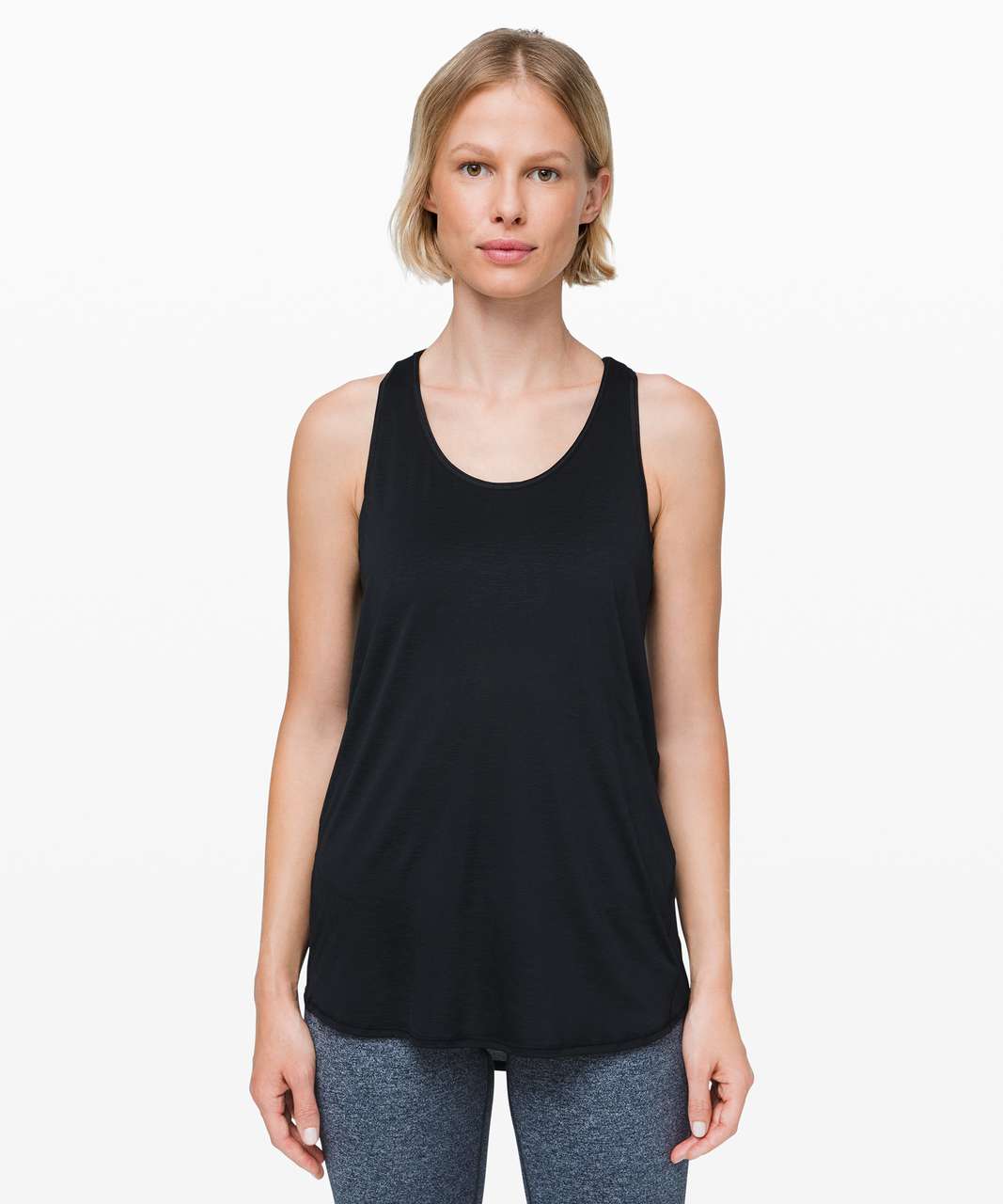 Lululemon Essential Tank Pleated *Jersey - Black