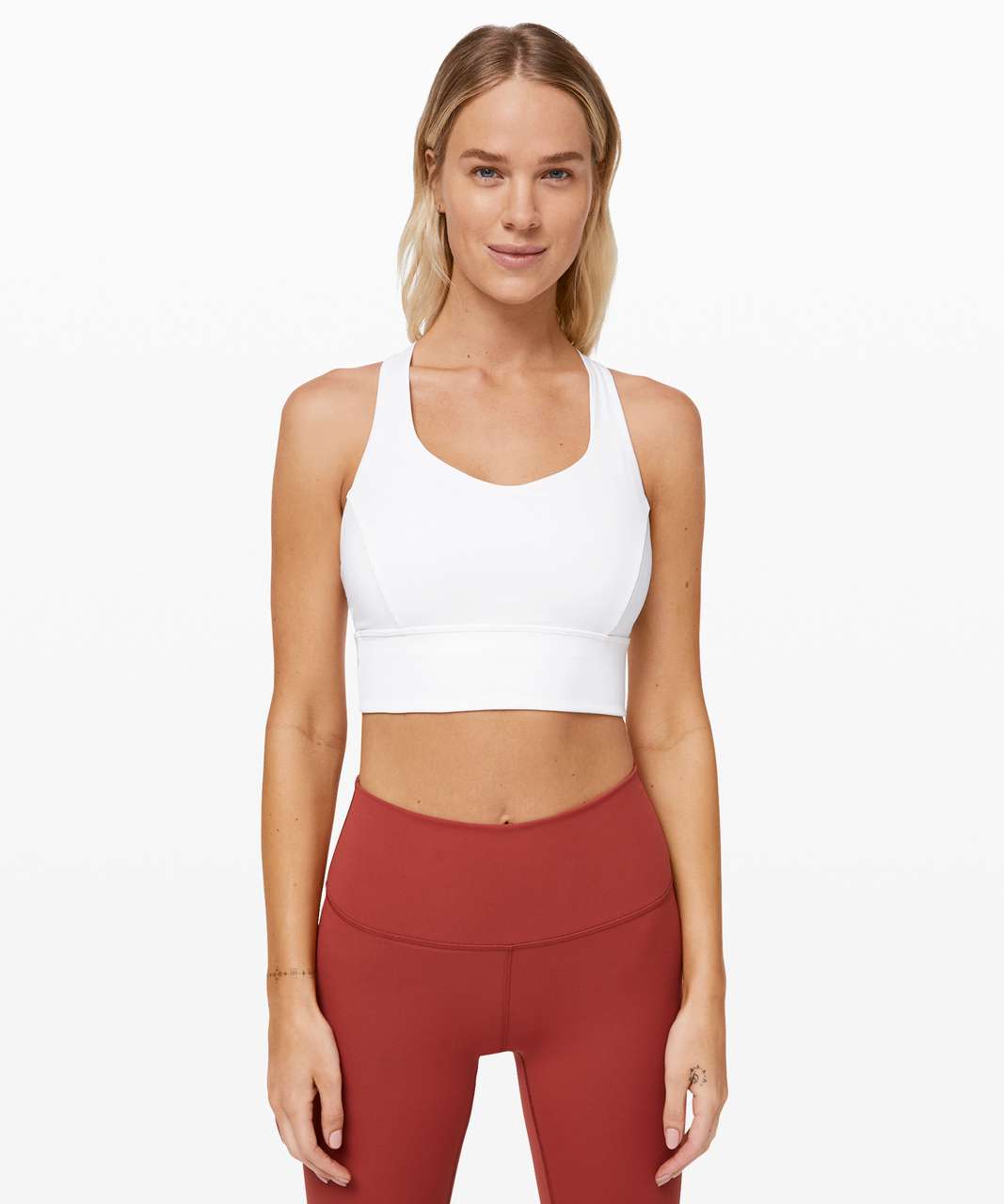 Lululemon Free To Be Serene Bra *Long Line - White - lulu fanatics