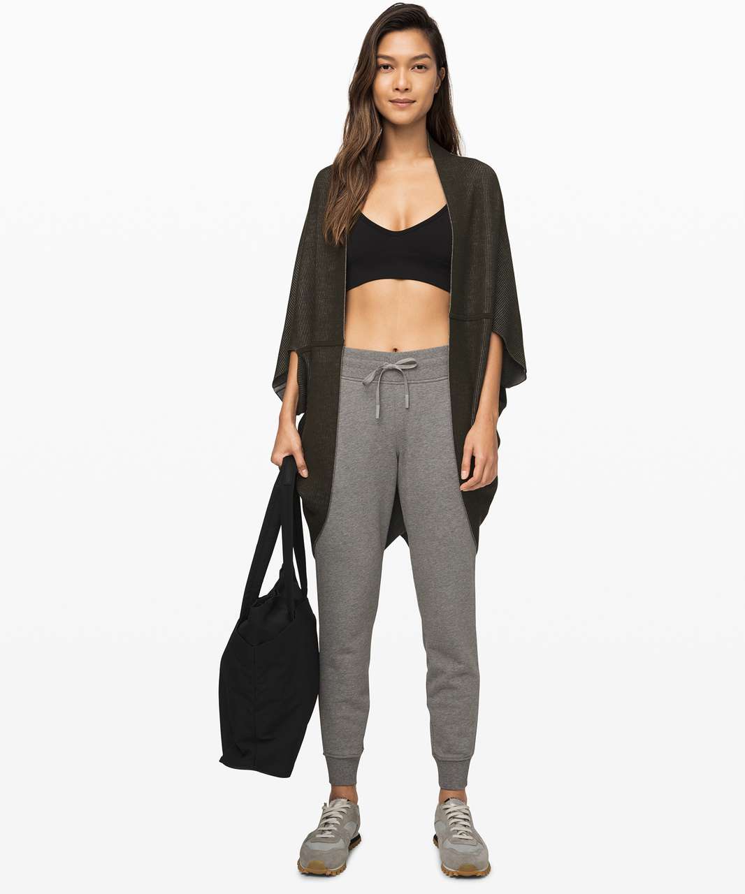 Lululemon Exaltation Wrap *Reversible - Dark Olive / Heathered Core Medium Grey