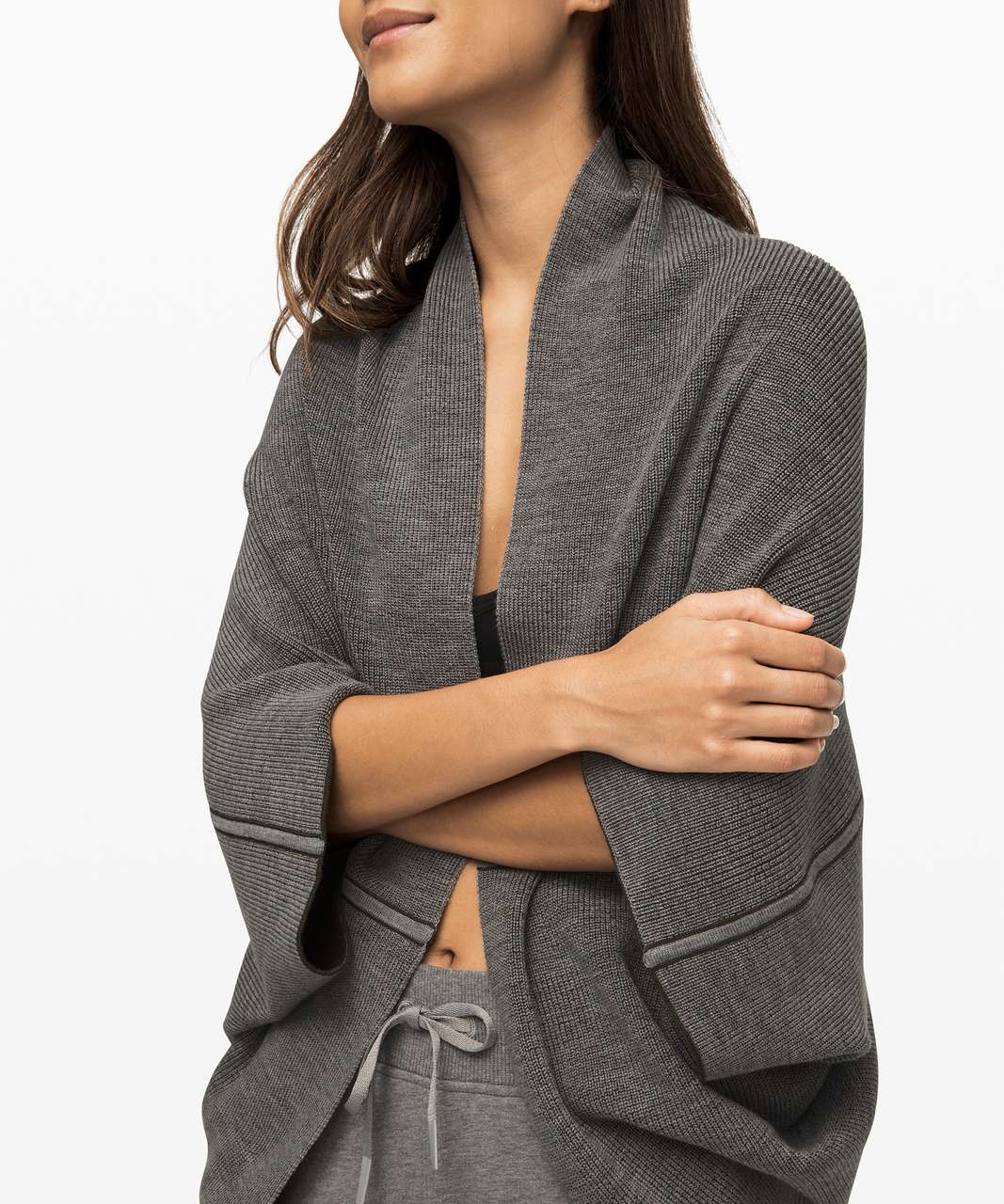 Lululemon Exaltation Wrap *Reversible - Dark Olive / Heathered Core Medium Grey