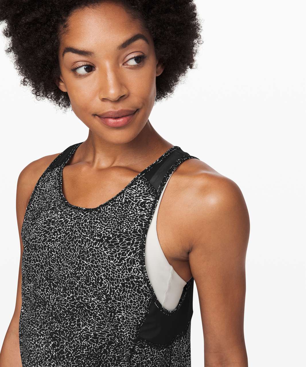 Lululemon Sculpt Tank II - Polar Shift Alpine White Black