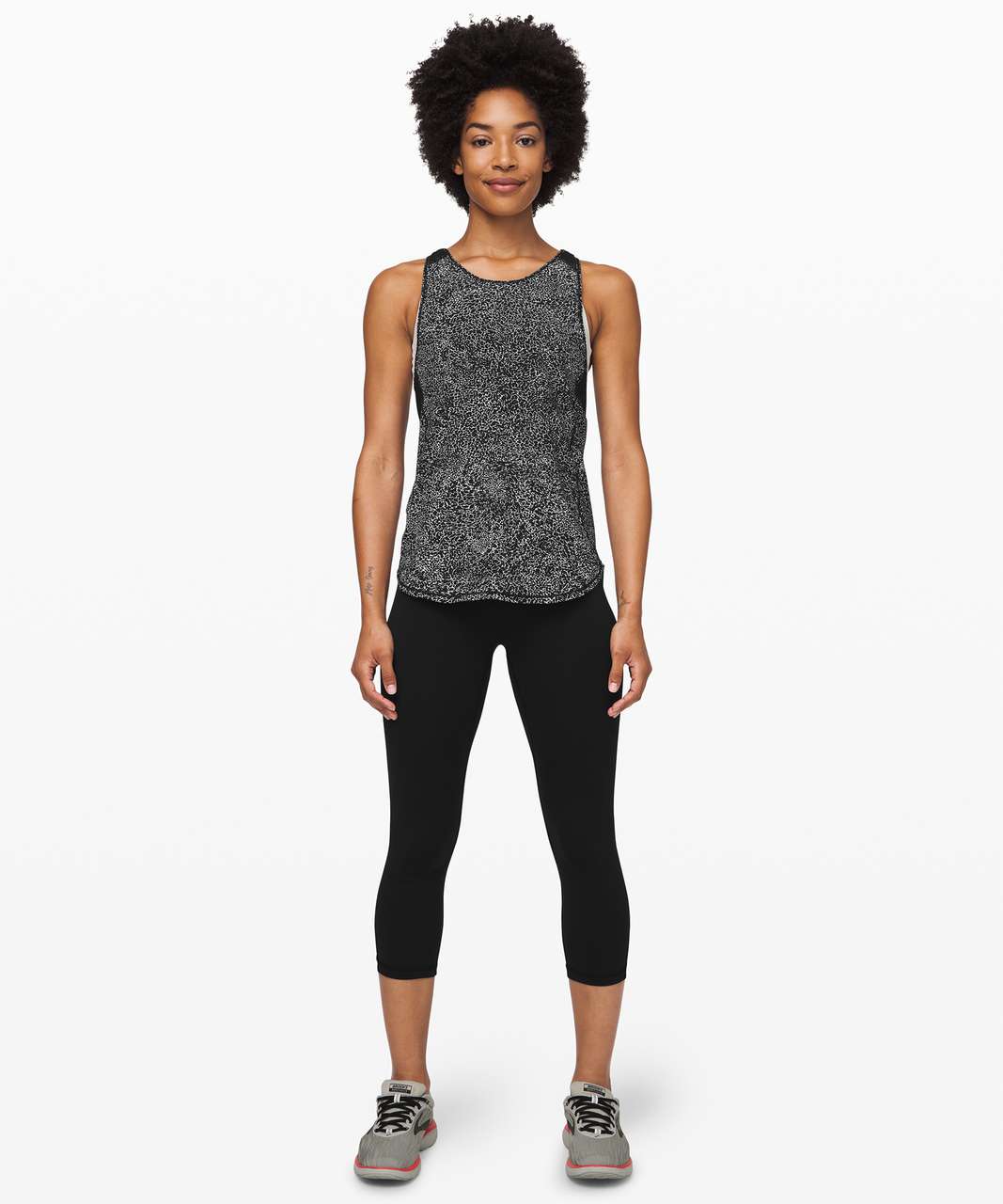 Lululemon Sculpt Tank II - Polar Shift Alpine White Black