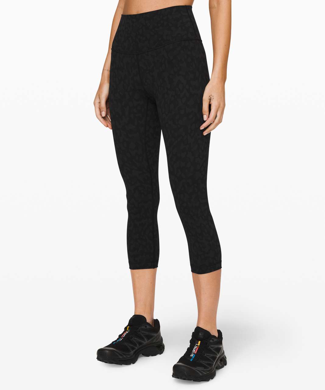 Lululemon Wunder Under High-Rise Crop 23 *Updated Scallop Full-On Luxtreme  - True Navy - lulu fanatics