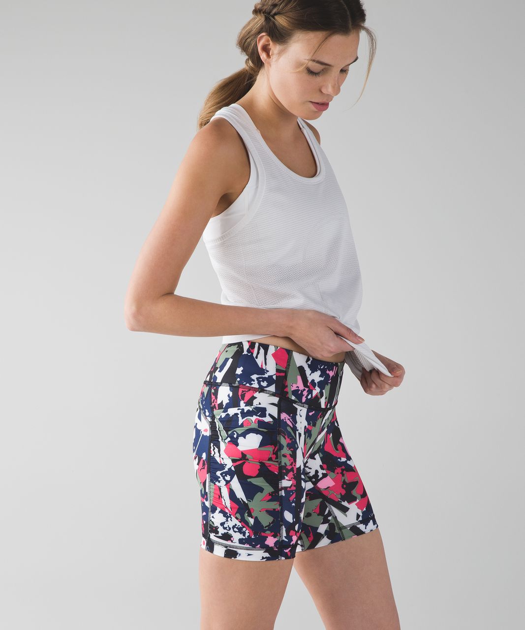 Lululemon Speed Track Short - Pop Cut Boom Juice Multi