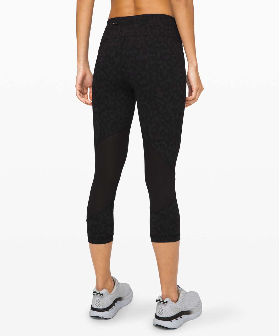 Lululemon Pace Rival Crop (Full-On Luxtreme) - Dottie Tribe White Black -  lulu fanatics