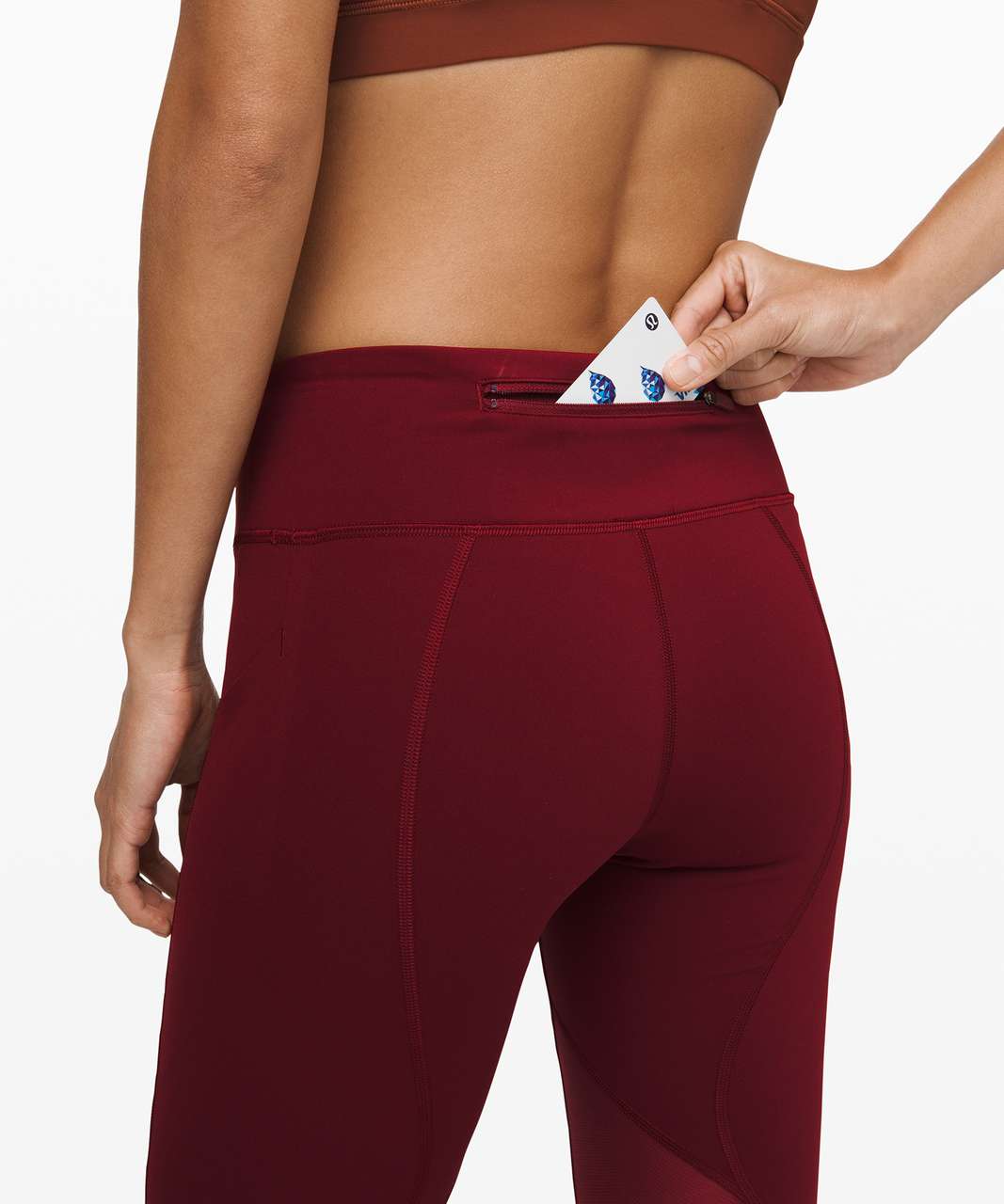 Lululemon Pace Rival Crop *22" - Deep Rouge