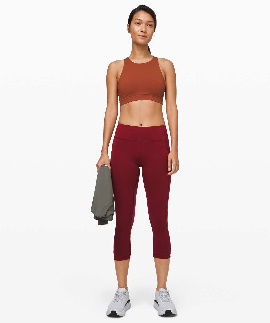 Lululemon Pace Rival Crop (Full-On Luxtreme) - Dottie Tribe White