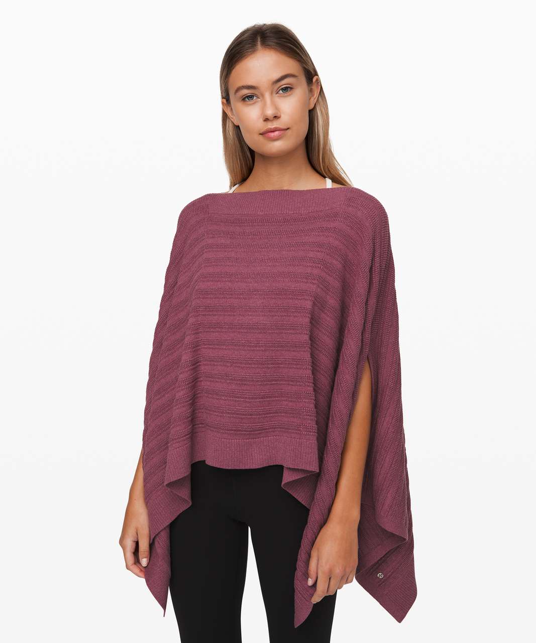 Lululemon Forward Flow Poncho - Heathered Plumful