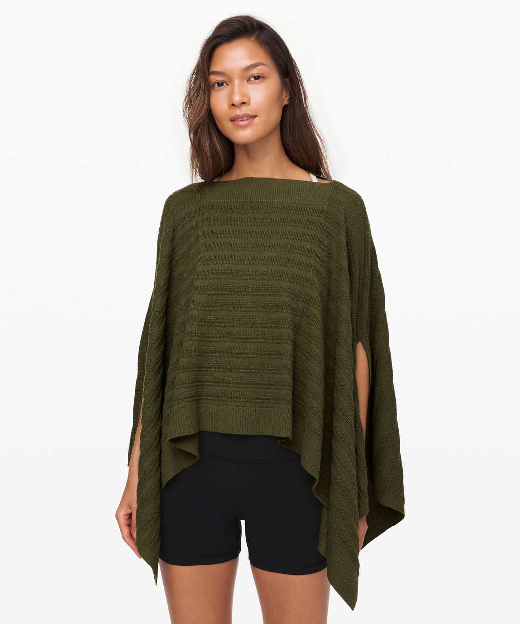 Lululemon Forward Flow Poncho - Heathered Landscape Green