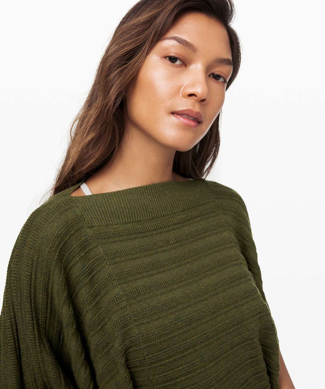 Lululemon Forward Flow Poncho - Heathered Landscape Green