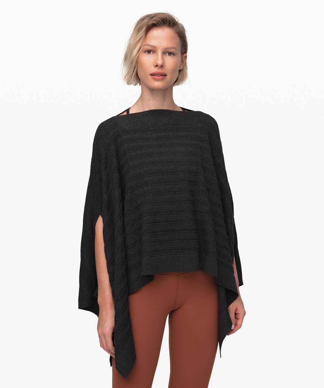 Lululemon Forward Flow Poncho - Heathered Black