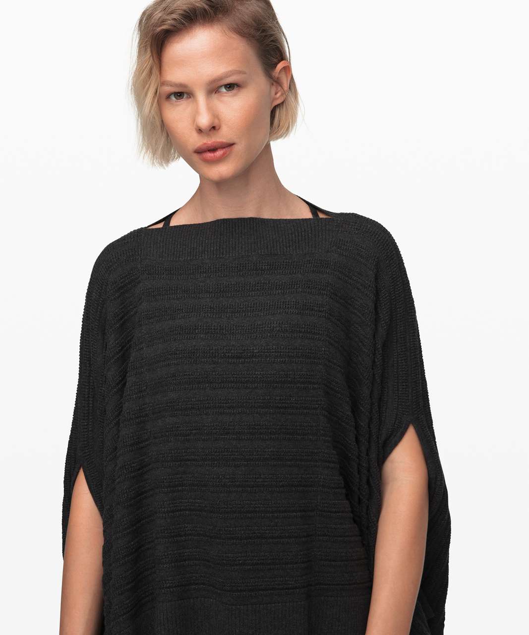 Lululemon Forward Flow Poncho - Heathered Black