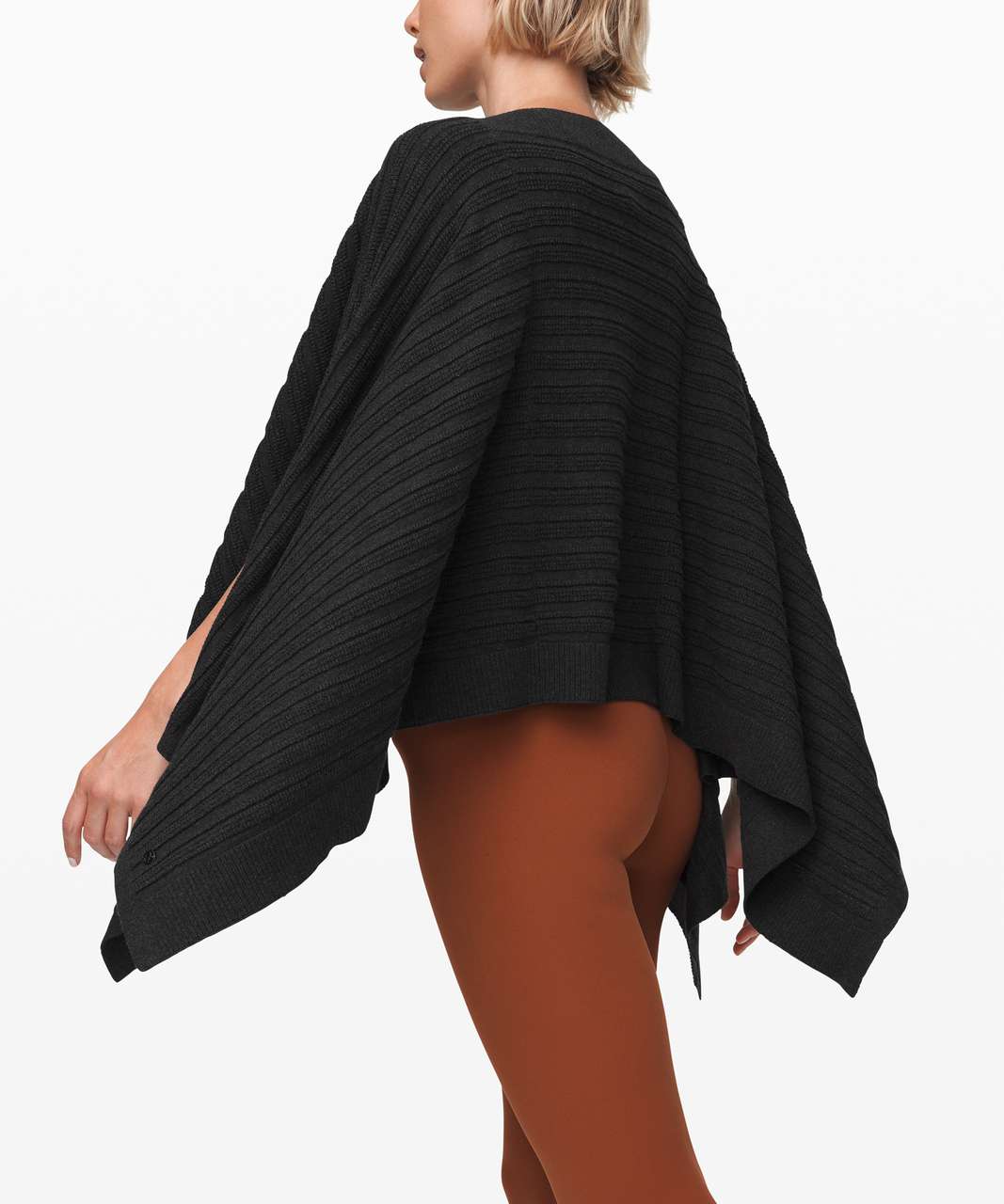 Lululemon Forward Flow Poncho - Heathered Black